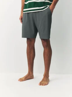 Green Stripe Short Sleeve Jersey Pyjamas Set