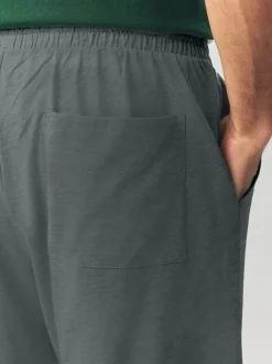 Green Stripe Short Sleeve Jersey Pyjamas Set