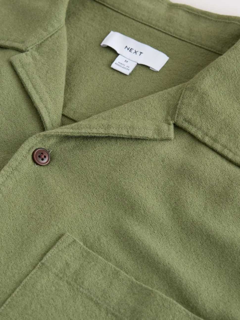 Green Textured Embroidered Japanese Print Short Sleeve Shirt