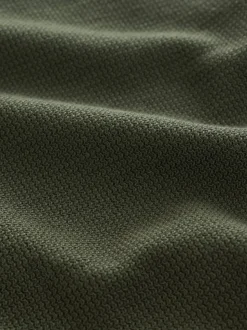 Green Textured Zip Through Shacket
