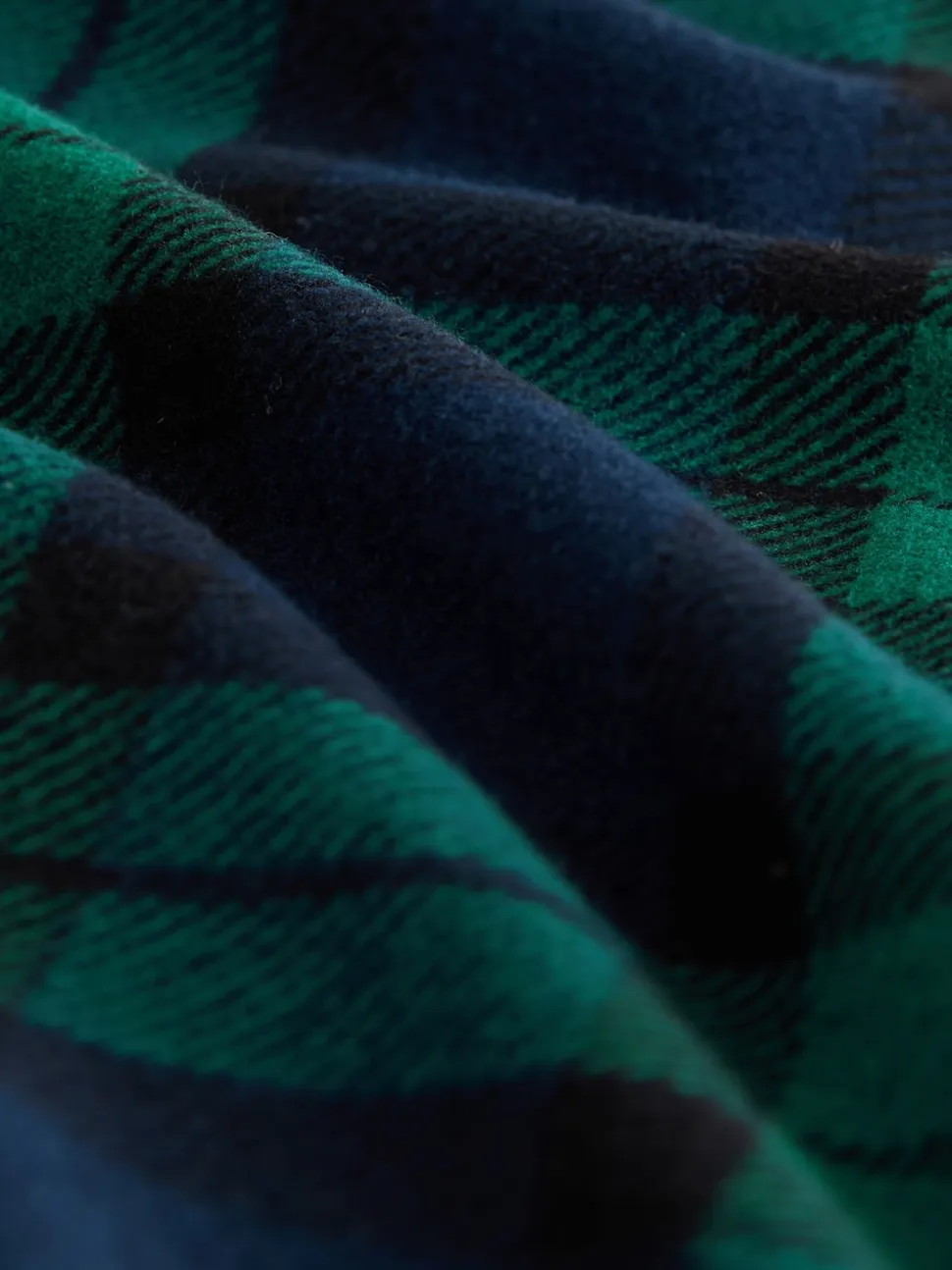 Green/Blue Check Motionflex Cosy Long Sleeve Cuffed Pyjamas Set