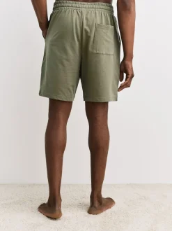 Green/Purple Loopback Soft Touch 2 Pack Jogger Shorts