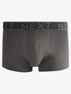Grey 10 pack Cotton Rich Blend Hipsters Boxers