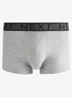Grey 10 pack Cotton Rich Blend Hipsters Boxers