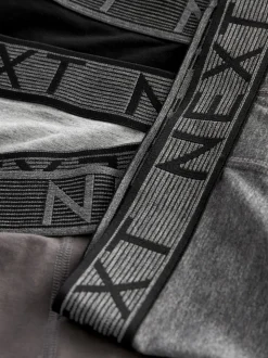 Grey 10 pack Cotton Rich Blend Hipsters Boxers