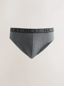 Grey 10 pack Cotton Rich Briefs