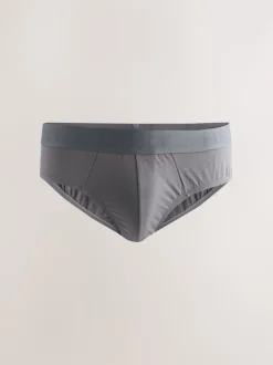 Grey 5 Pack Cotton Rich Briefs