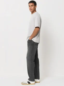 Grey - ThermoGen Straight Fit Motionflex Jeans