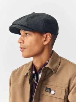 Grey Baker Boy Hat