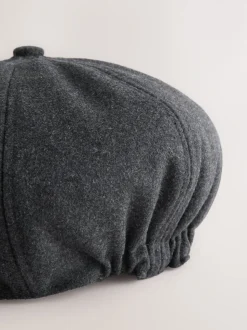 Grey Baker Boy Hat