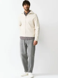 Grey Barrel Fit Vintage Wash Denim Jeans