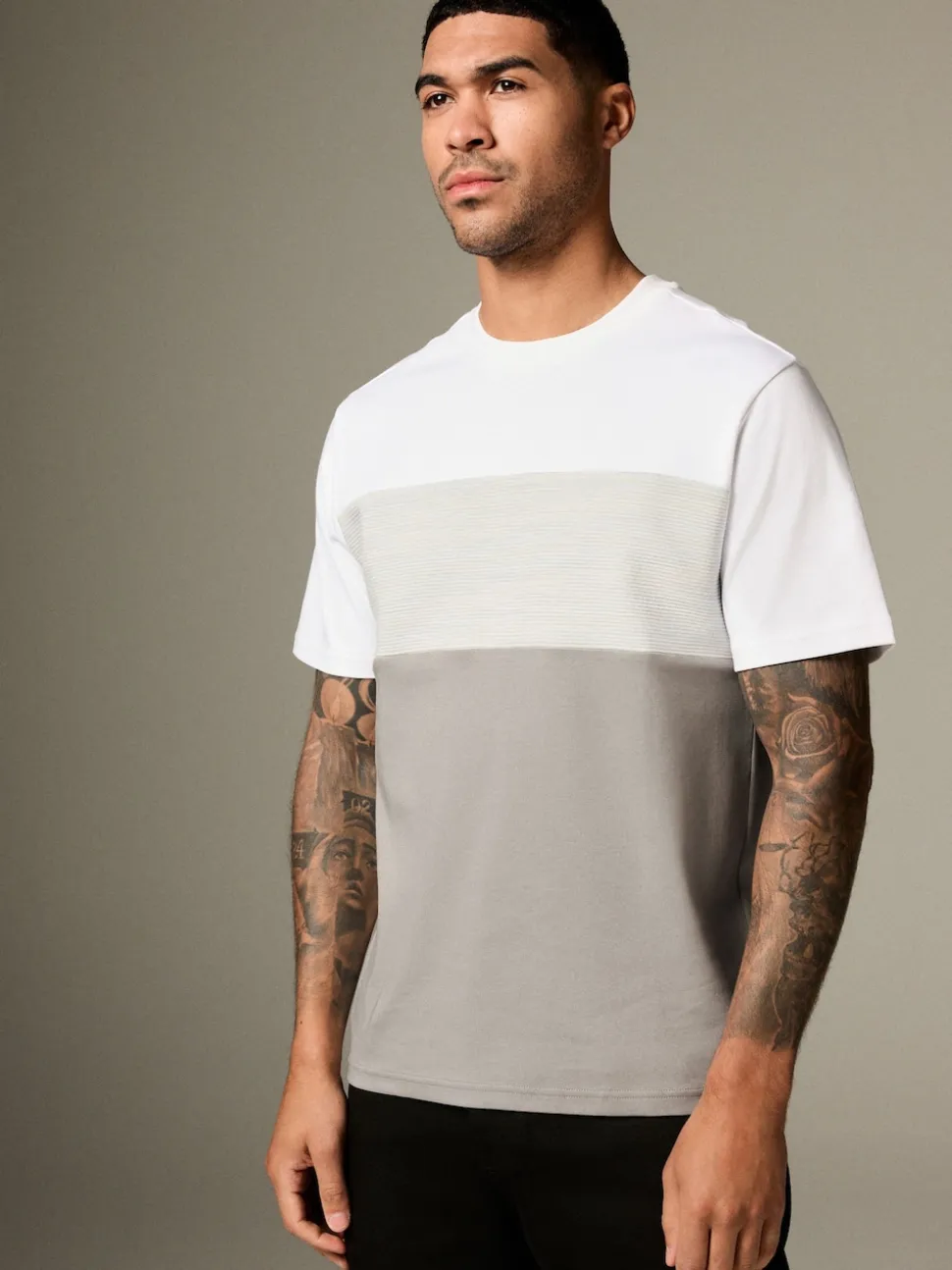 Grey Block T-Shirt