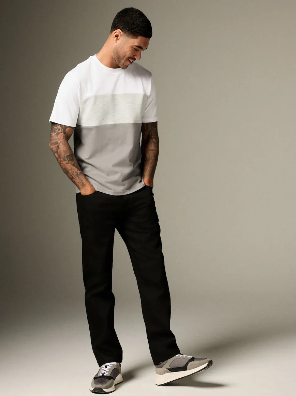 Grey Block T-Shirt