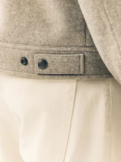 Grey Borg Lined Trucker Jacket