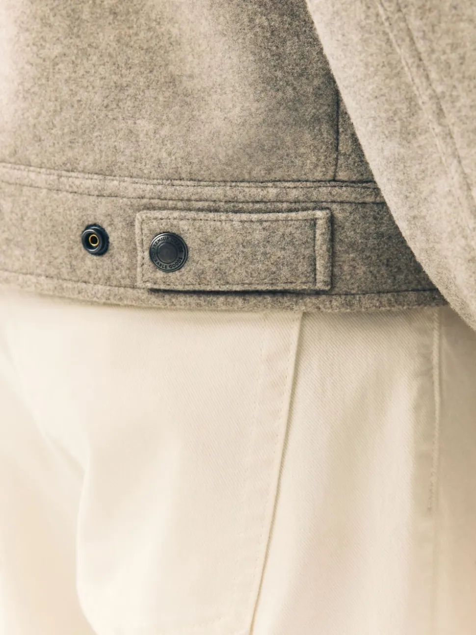 Grey Borg Lined Trucker Jacket