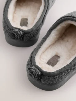 Grey Borg Mule Slippers