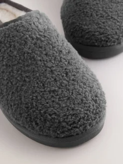 Grey Borg Mule Slippers
