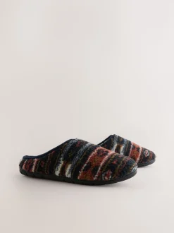 Grey Borg Patterned Slippers