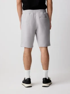 Grey Brushed Jersey Zip Pocket Shorts
