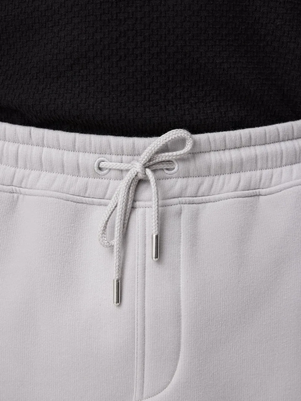 Grey Brushed Jersey Zip Pocket Shorts