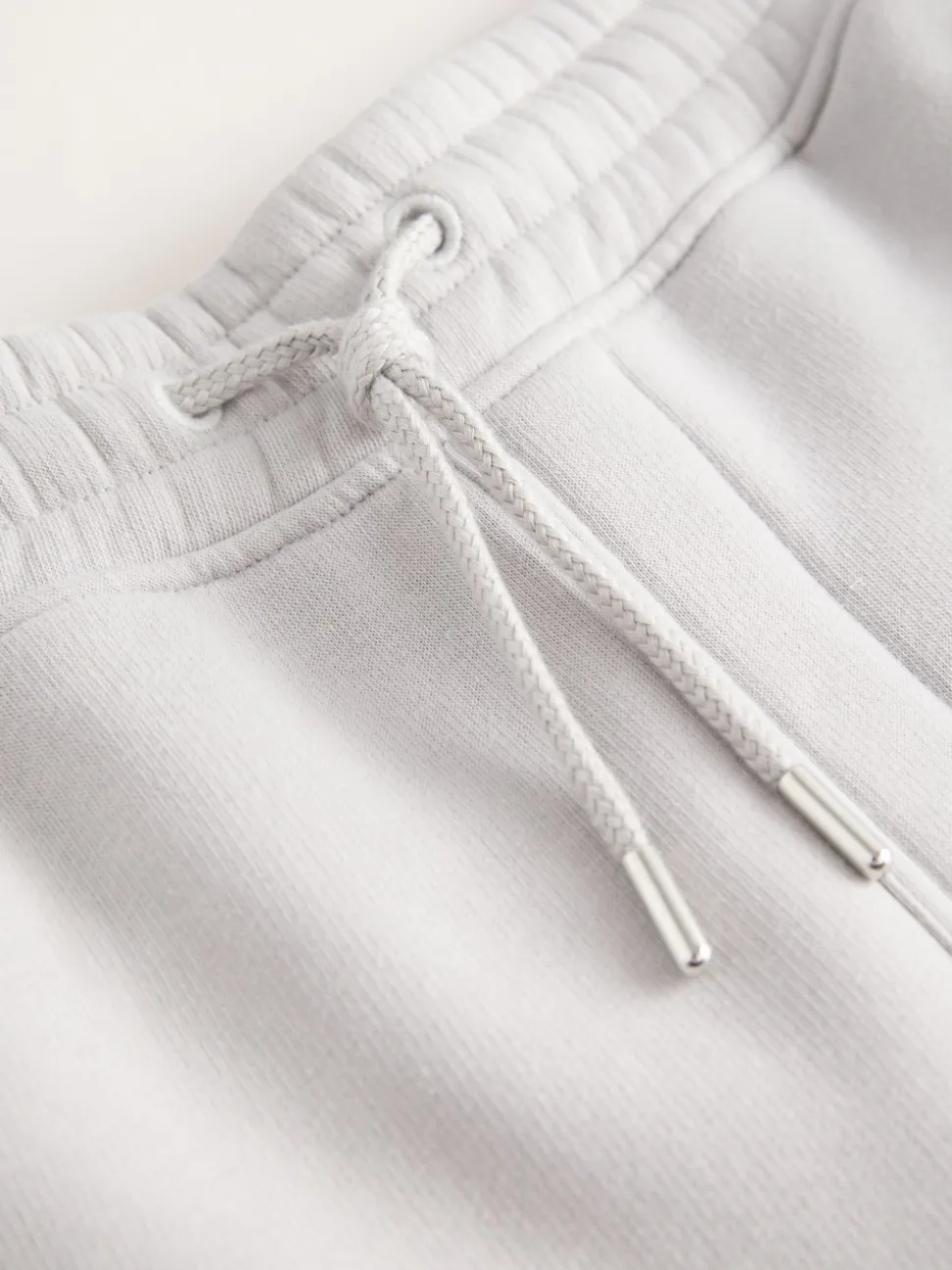 Grey Brushed Jersey Zip Pocket Shorts