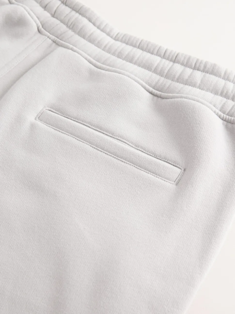 Grey Brushed Jersey Zip Pocket Shorts