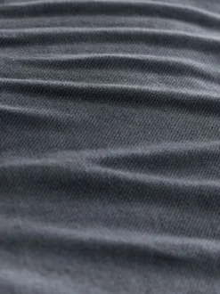 Grey Charcoal Regular Tapered Fit Classic Stretch Jeans