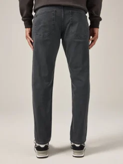 Grey Charcoal Single Slim Fit Classic Stretch Jeans
