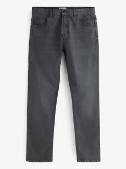 Grey Charcoal Single Slim Fit Classic Stretch Jeans