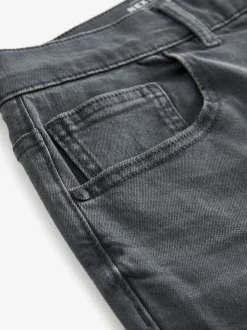 Grey Charcoal Single Slim Fit Classic Stretch Jeans