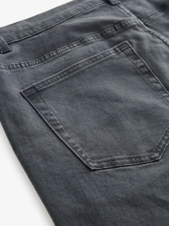 Grey Charcoal Single Slim Fit Classic Stretch Jeans