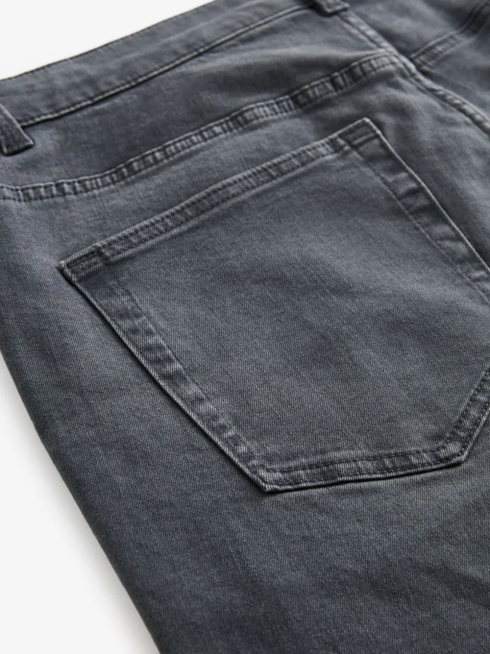 Grey Charcoal Single Slim Fit Classic Stretch Jeans