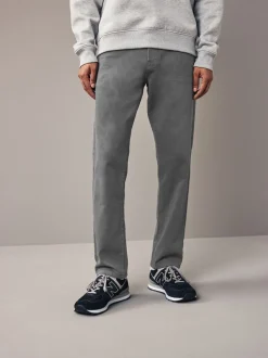 Grey Charcoal Slim Fit Comfort Stretch Jeans