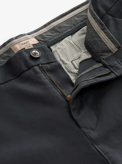 Grey Charcoal Slim Fit Stretch Chinos Trousers