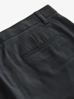 Grey Charcoal Slim Fit Stretch Chinos Trousers