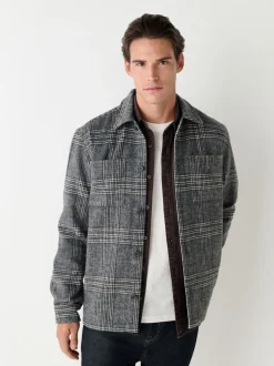 Grey Check Shacket