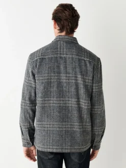 Grey Check Shacket