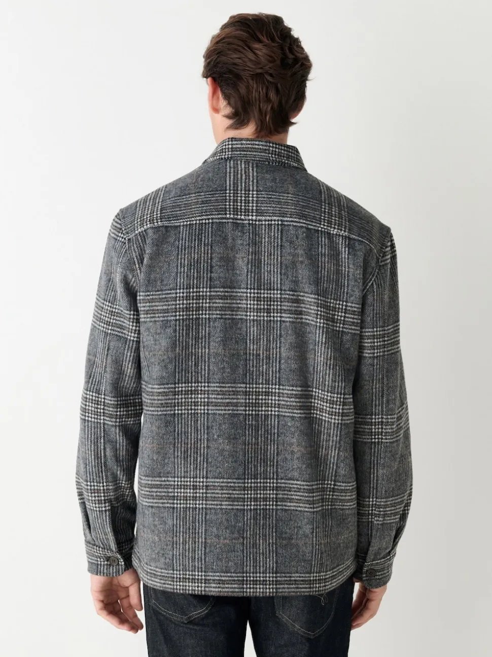 Grey Check Shacket