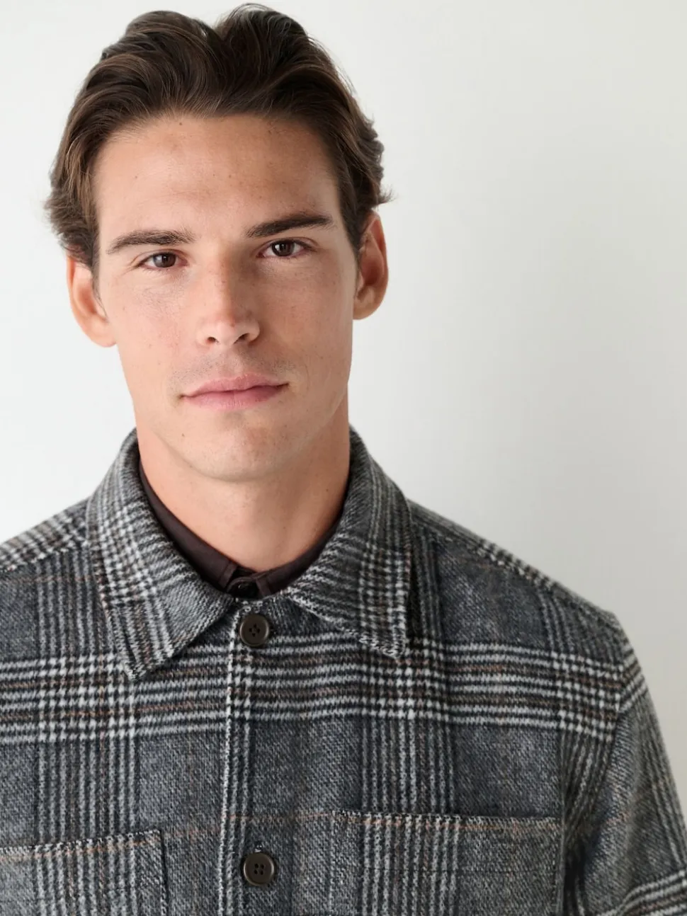 Grey Check Shacket