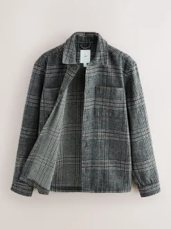 Grey Check Shacket