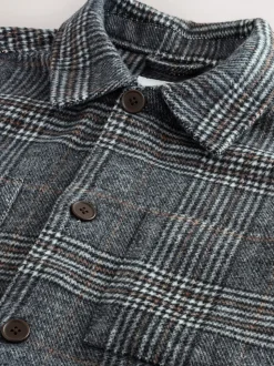 Grey Check Shacket