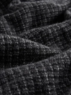 Grey Check Smart Woven Scarf