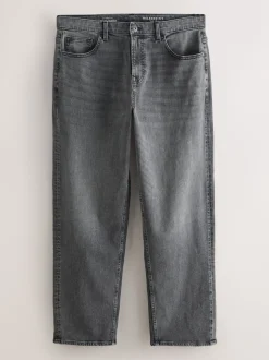 Grey Classic Stretch Relaxed Fit Jeans