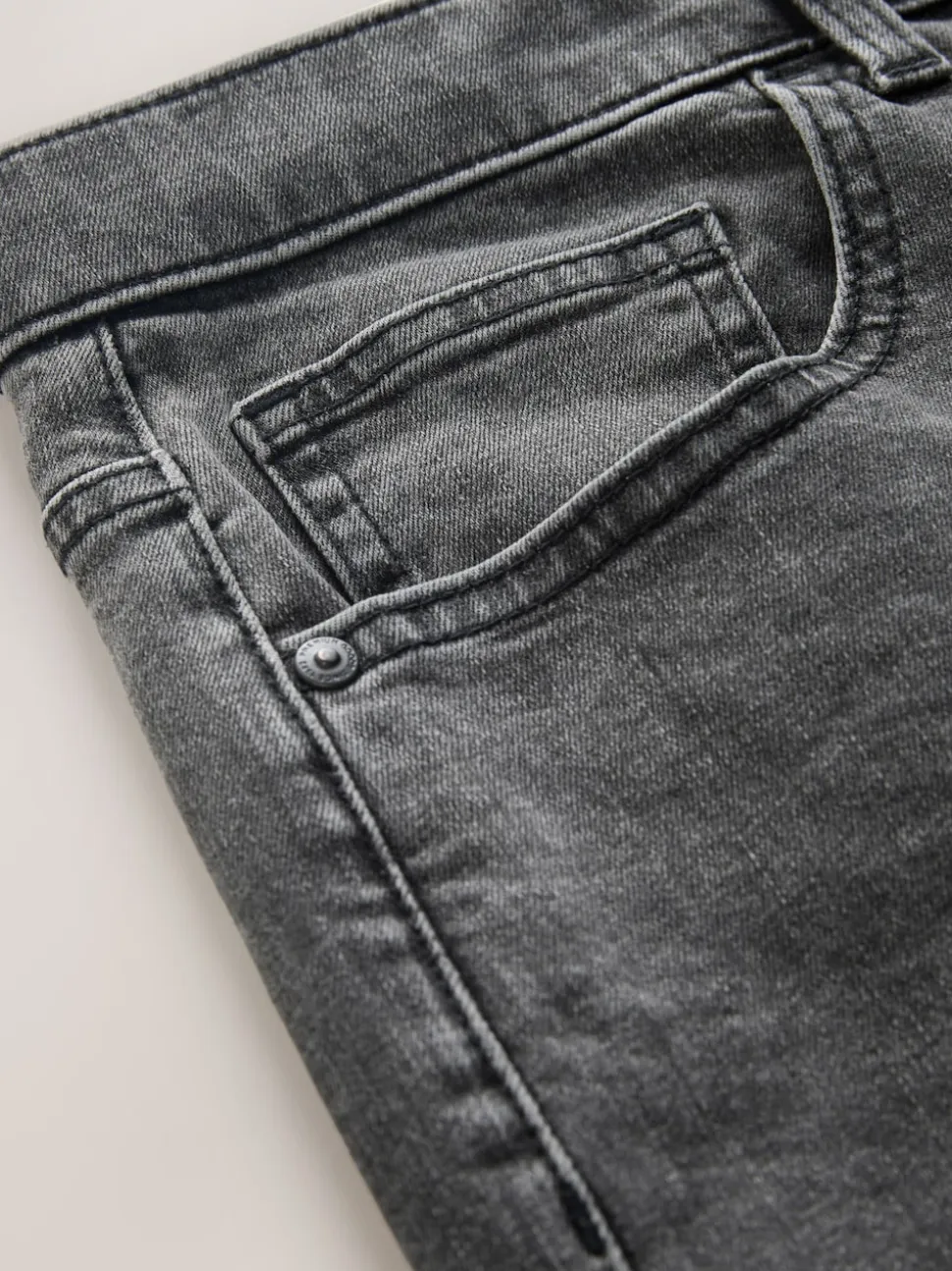 Grey Classic Stretch Relaxed Fit Jeans