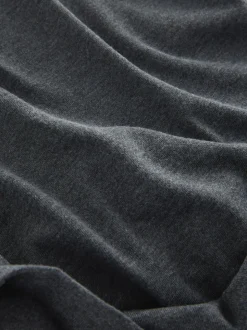 Grey Dark Marl Relaxed Fit Heavyweight T-Shirt