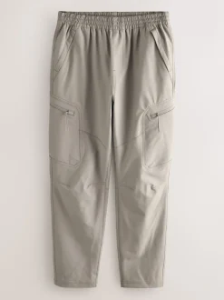 Grey DryTech Slim Fit Tech Stretch Utility Cargo Trousers