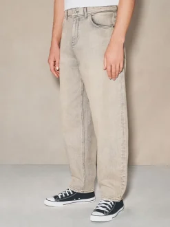Grey EDIT Barrel Fit Jeans