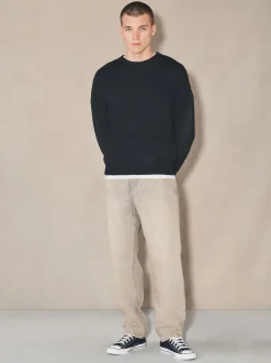 Grey EDIT Barrel Fit Jeans