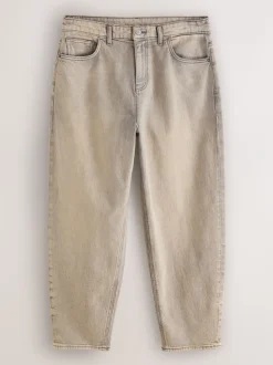 Grey EDIT Barrel Fit Jeans