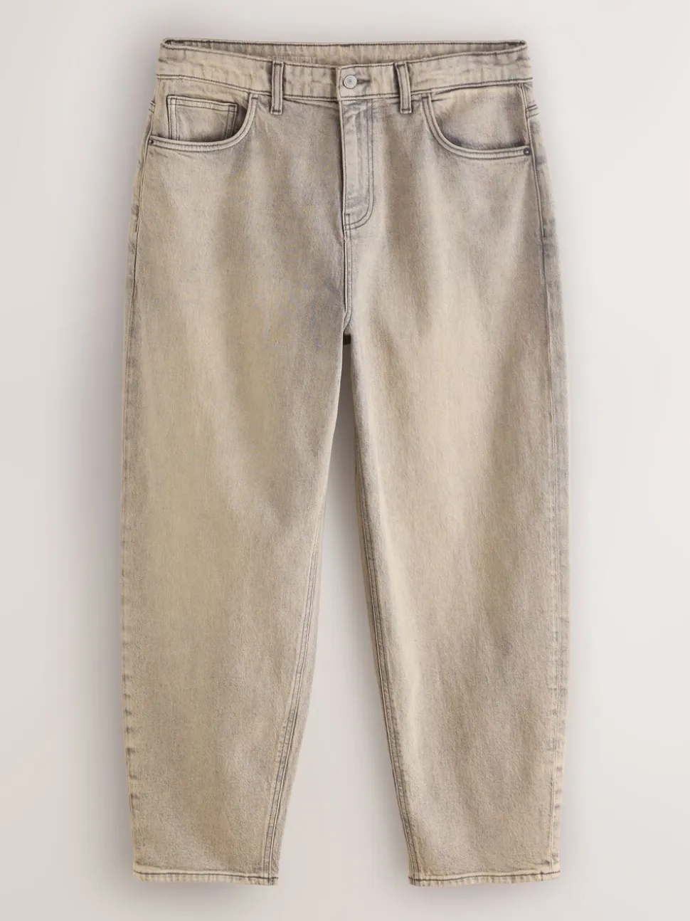 Grey EDIT Barrel Fit Jeans